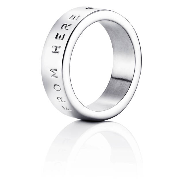 From Here To Eternity Stamped Ring Witgoud
