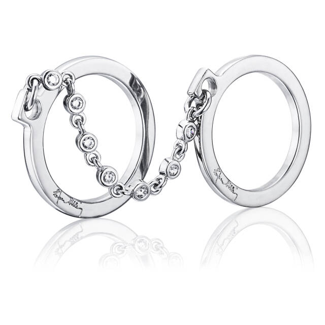 Passion Cuffs & Stars Ring Witgoud