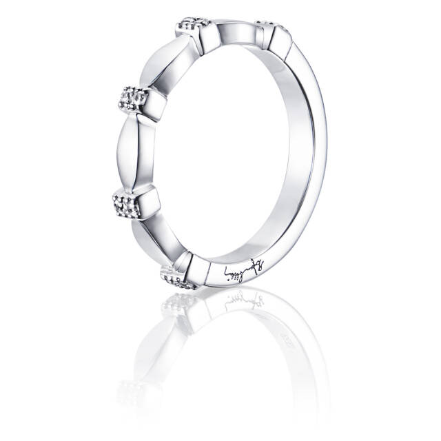 Forget Me Not Ring Witgoud