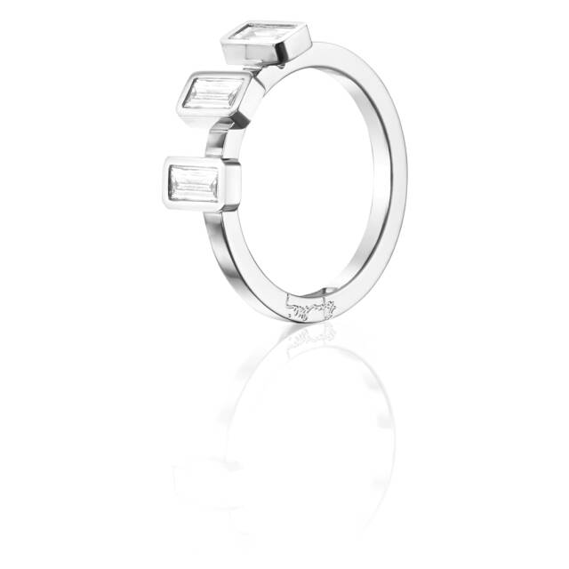 Baguette Wedding 0.60 ct diamant Ring Witgoud