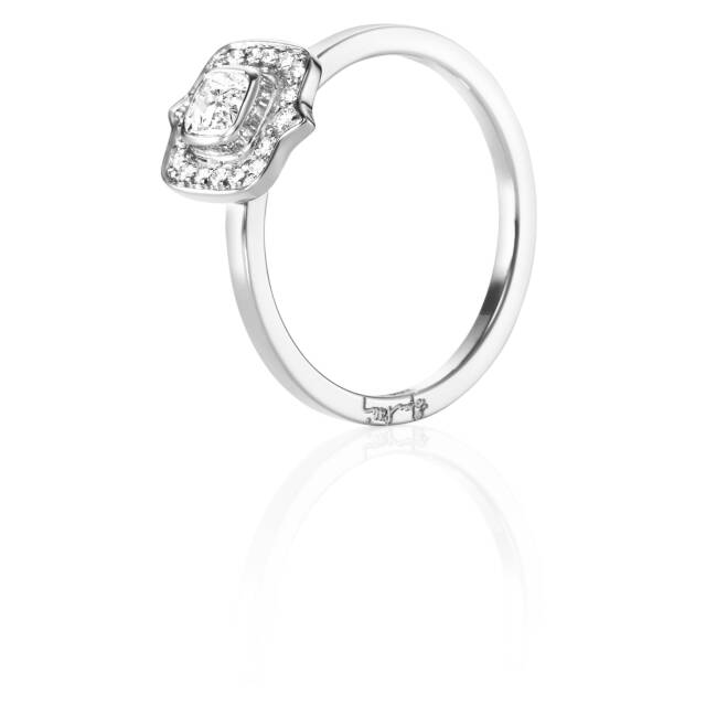 The Mrs 0.30 ct diamant Ring Witgoud