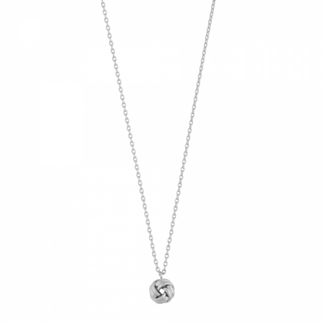 Soap knot pendant neck 45 Silver