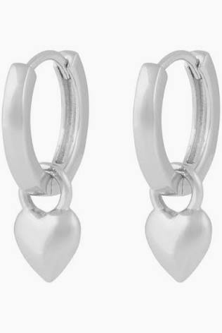 Lovely ring pendant Earrings Silver
