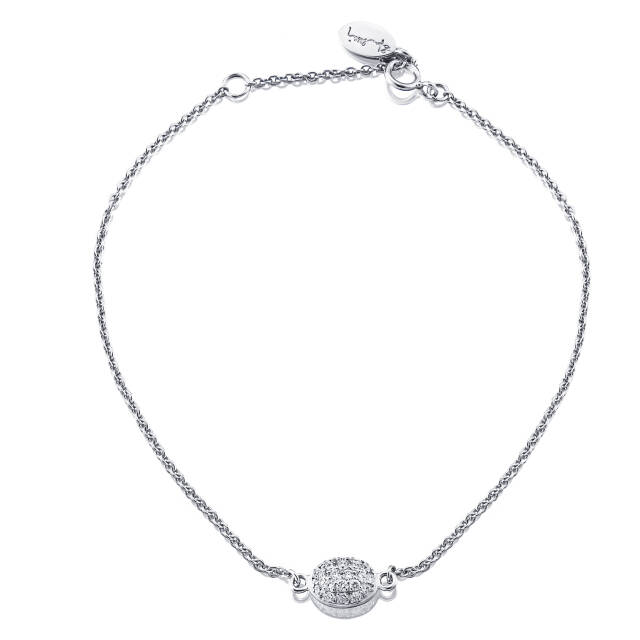 Love Bead Armbanden Witgoud 17-19 cm