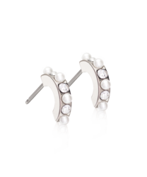 NT Pendant Mixed Curved 10 mm, Crystal/white