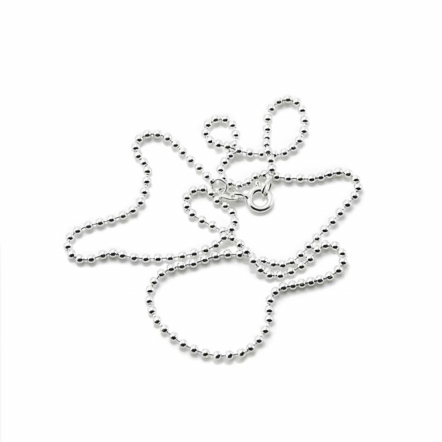 Bead Chain 2 mm Kettingen Zilver 42 cm