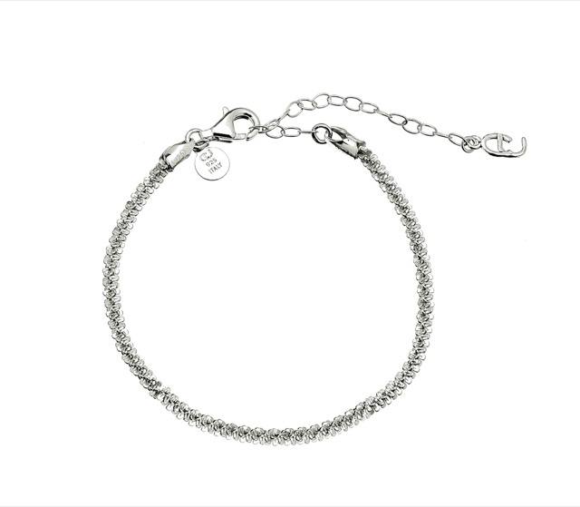 Roof big plain braclet Zilver