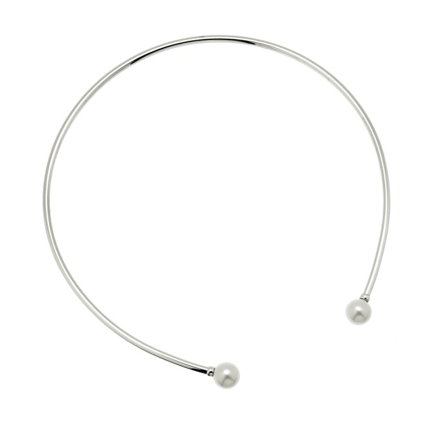 Pearl bangle Kettingen flex Zilver