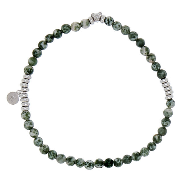 Bear elastic brace Armbanden green Zilver