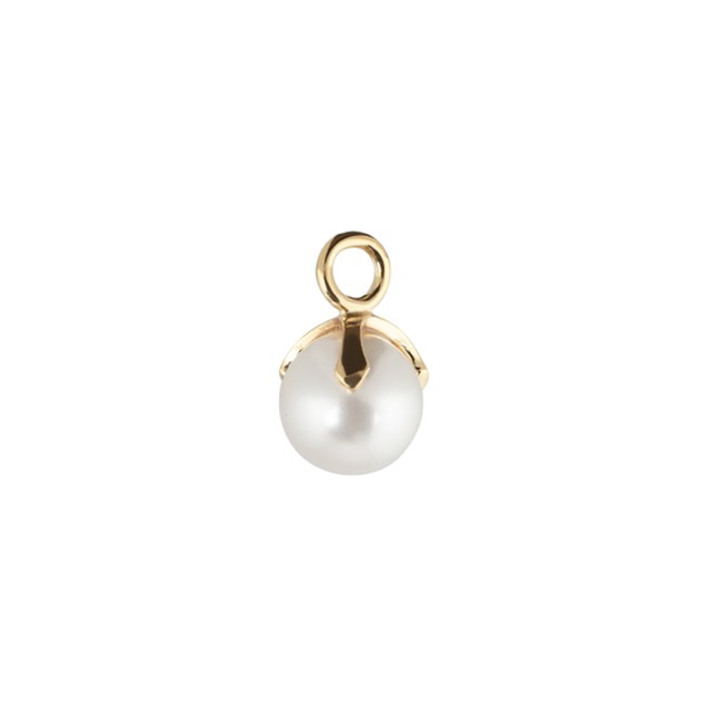 Letters Pearl pendant goud / per styck