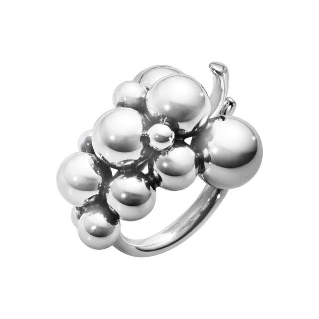 MOONLIGHT GRAPES MEDIUM Ring OXIDISED Zilver