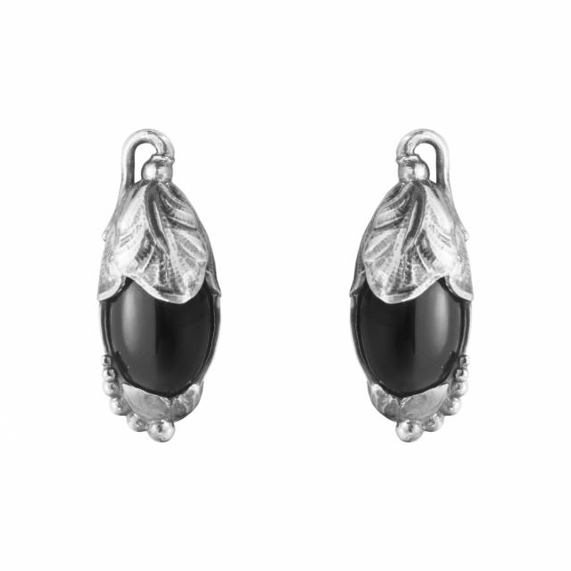 2024 HERITAGE EAR CLIPS Zilver BLACK ONYX