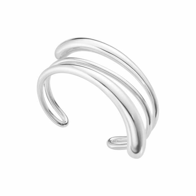 MERCY BIG TWIST BANGLE SILVER