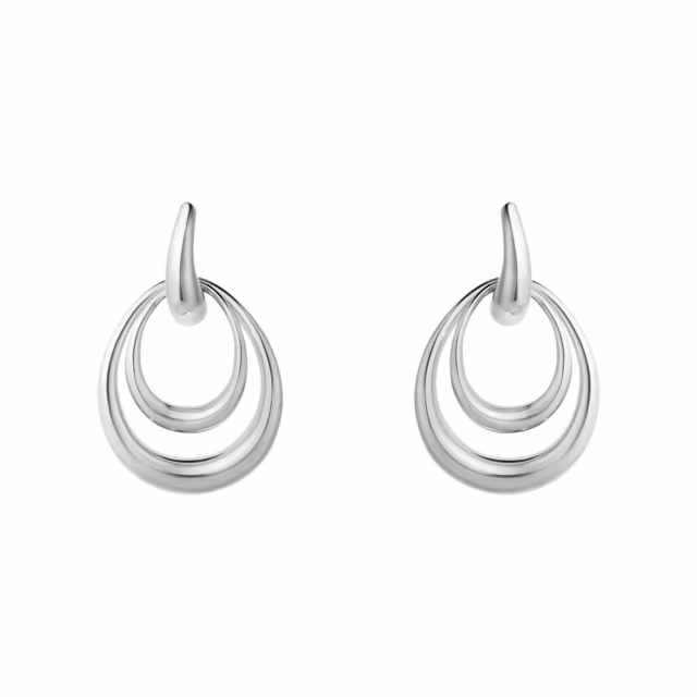 Offspring Earrings, medium Silver