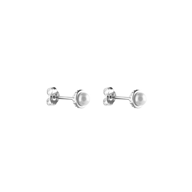 Pearl bubble small stud Oorbel Zilver
