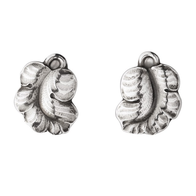 MOONLIGHT GRAPES Oorbel Clips Zilver OXIDISED