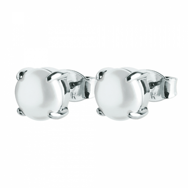 MITZI Oorbel Zilver/white