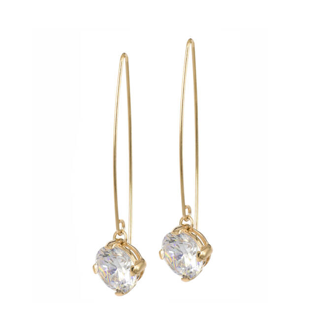 FRIDA Long Oorbellen Goud/Kristal