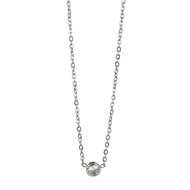 LILLY 4 mm Kettingen Staal/Kristal