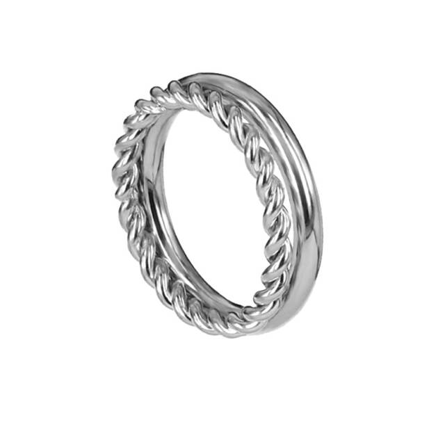 TWIST Staal ring