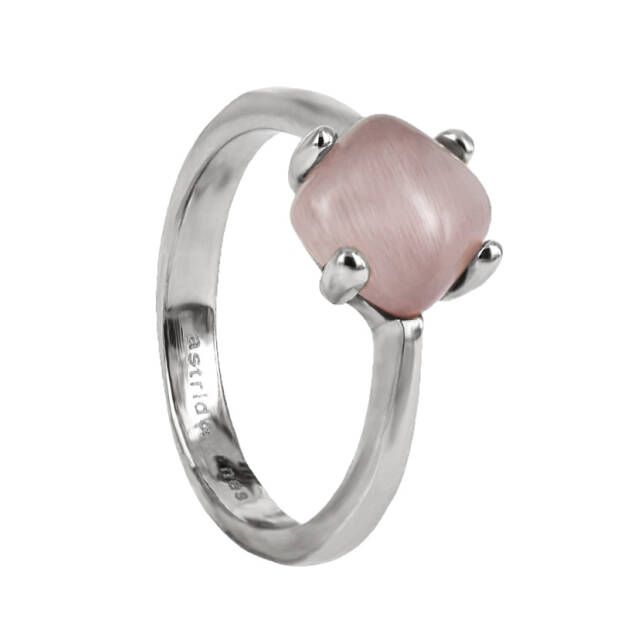 VICTORIA Staal/Rosa ring