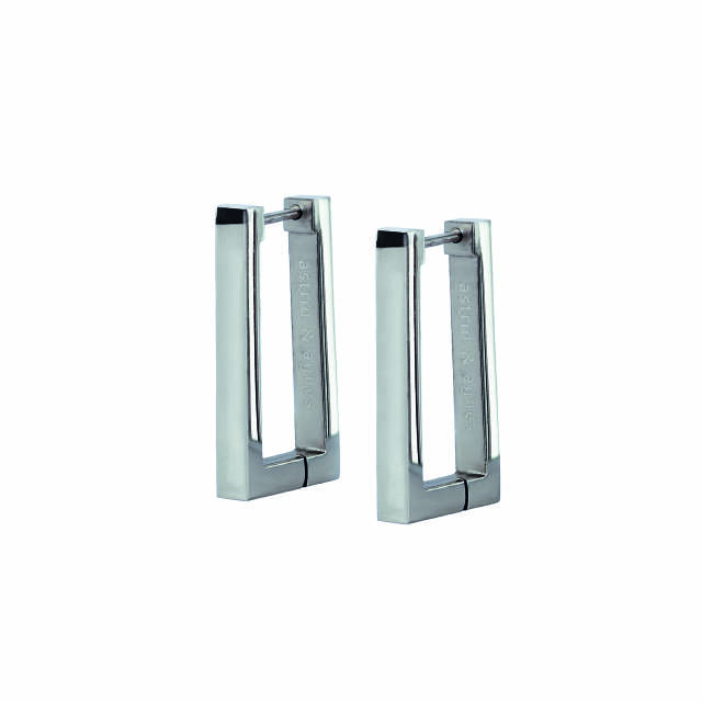 KATHY Long Oorbellen Staal