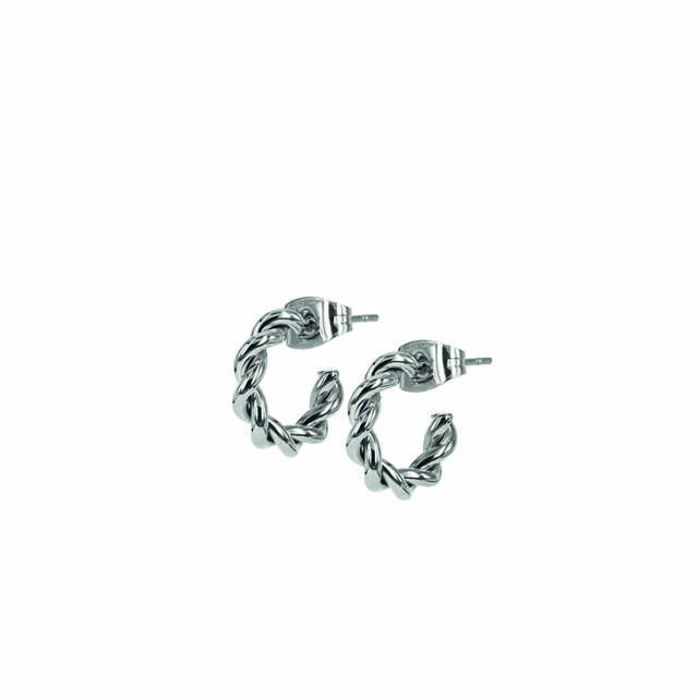 TWIST Mini Oorbellen Staal