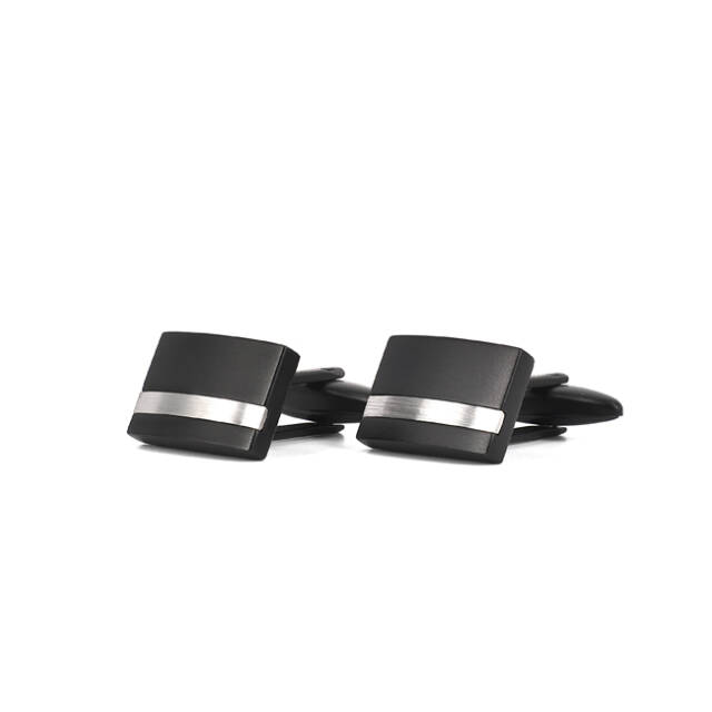 MOLTAS manschettknappar zwart/Staal