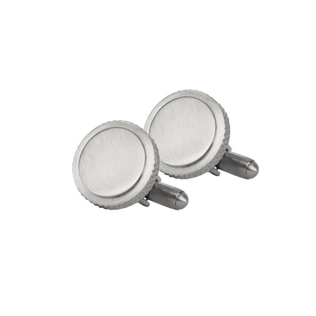 PLEX manschettknappar Staal