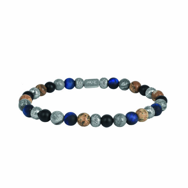 MIKE Armbanden Staal/blauw