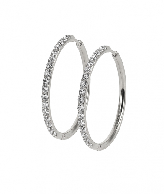 LUCY 35 mm Oorbel Stål