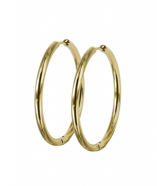 LUCY PLAIN Earrings 35mm Gold