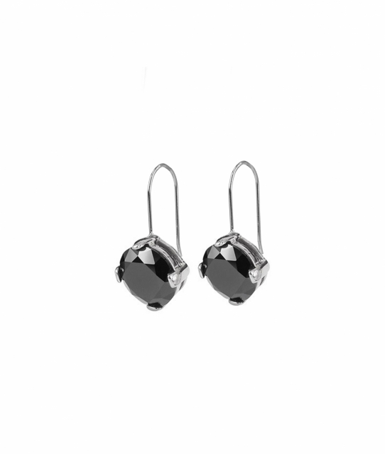 FRIDA Short Oorbel Stål/Svart