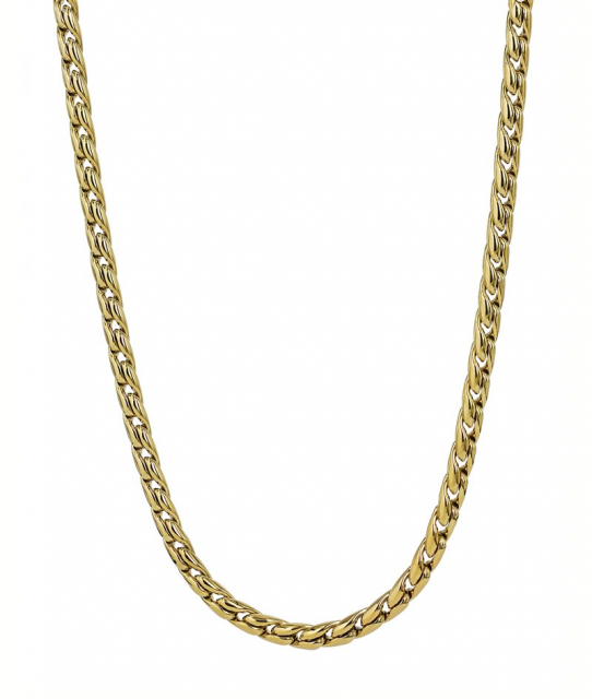 MIRA Långt Necklace Gold 82+8cm