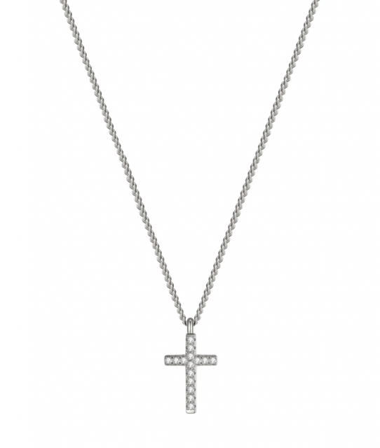 CROSS Crystal Necklace Steel
