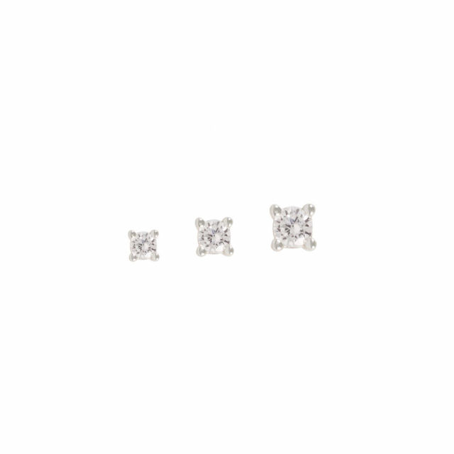 Siri mini Earrings set Silver