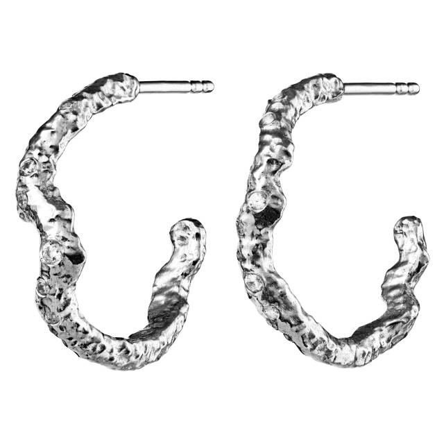 Janine grande Oorbel Zilver