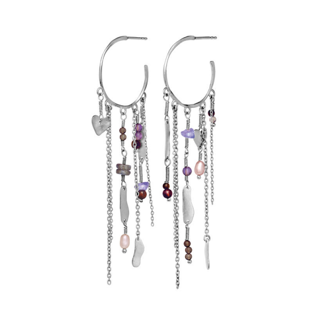 Galathea Oorbel Zilver