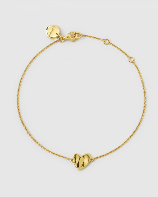 Friends Heart Bracelet Gold