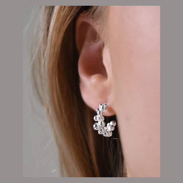 Drops small hoops Zilver