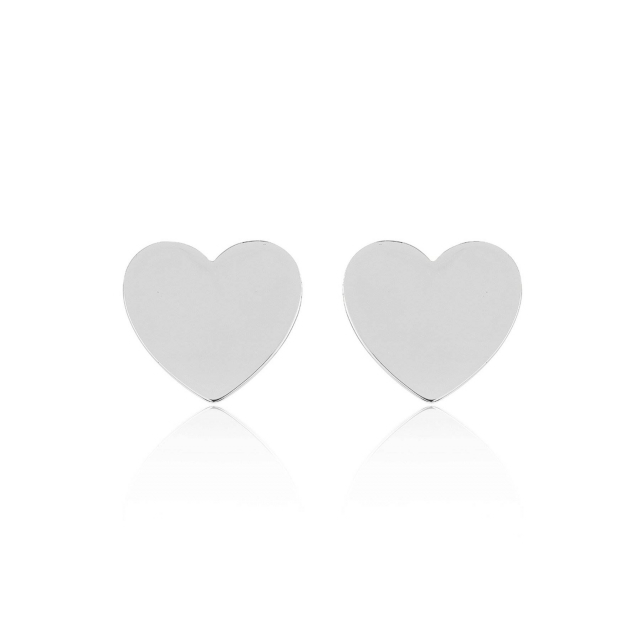 Heart Mini Studs Oorbel (Zilver)
