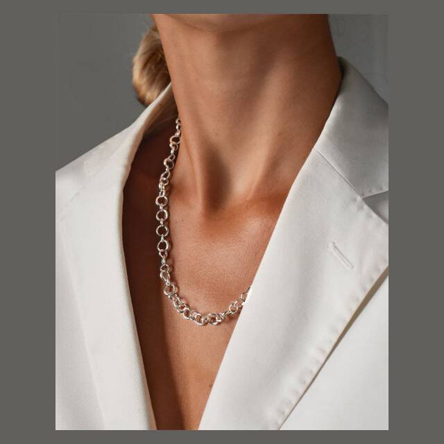 Les Amis drop chain Kettingen Zilver