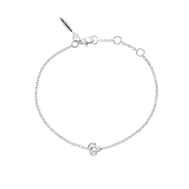 Le knot drop Armbanden Zilver