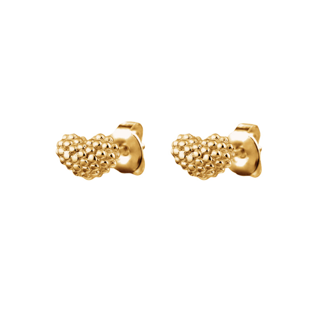 Love bubble studs Goud