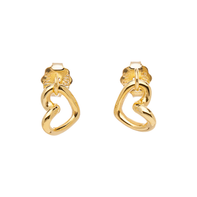 Love Vibe drop studs gold