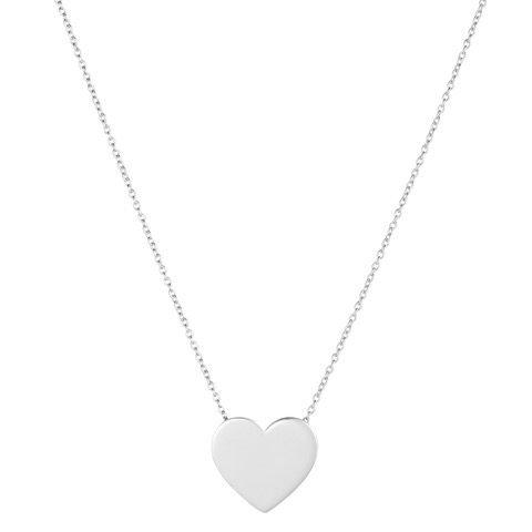 Heart Large Kettingen (Zilver) 42 cm