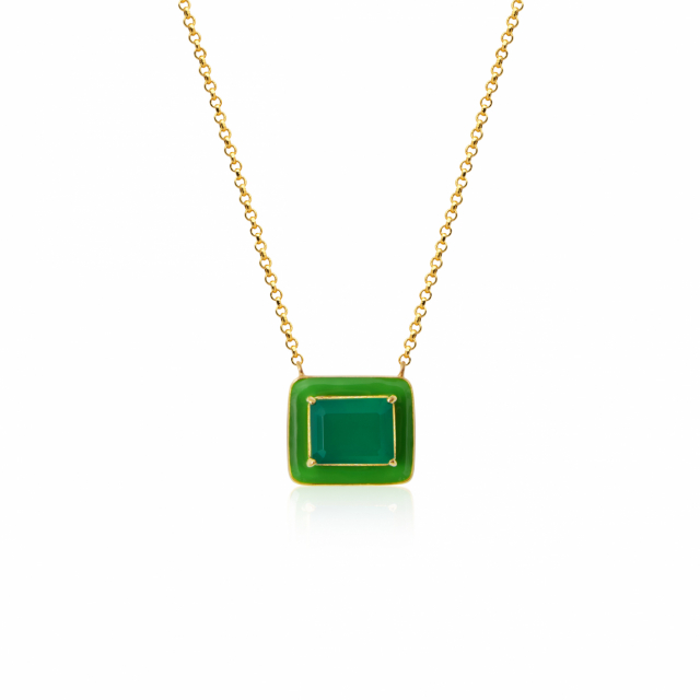 Iris Kettingen  green onyx
