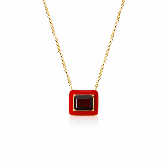 Iris Kettingen red garnet