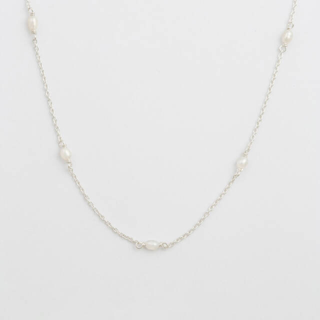 Treasure Multi Pearl Kettingen Zilver