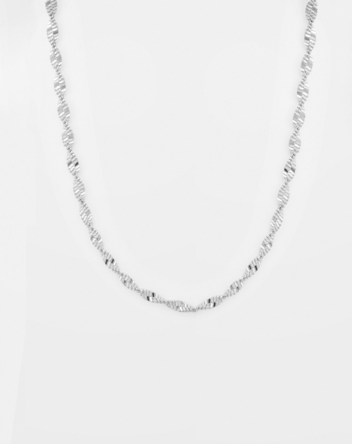 Herringbone Twisted Kettingen Zilver